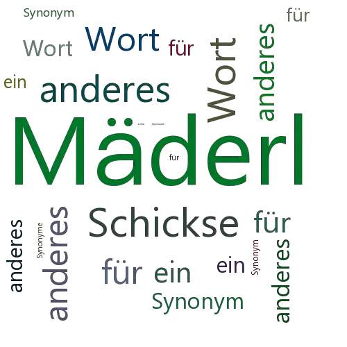 Ein anderes Wort für Mäderl - Synonym Mäderl