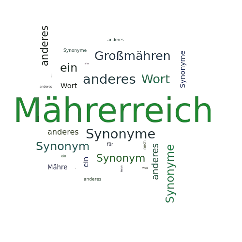 Ein anderes Wort für Mährerreich - Synonym Mährerreich