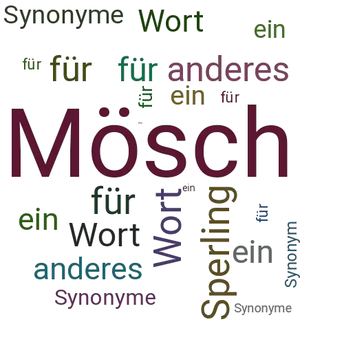 Ein anderes Wort für Mösch - Synonym Mösch