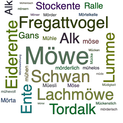 Ein anderes Wort für Möwe - Synonym Möwe