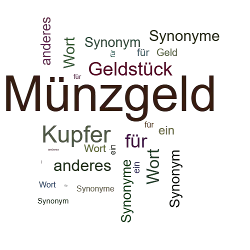 Ein anderes Wort für Münzgeld - Synonym Münzgeld