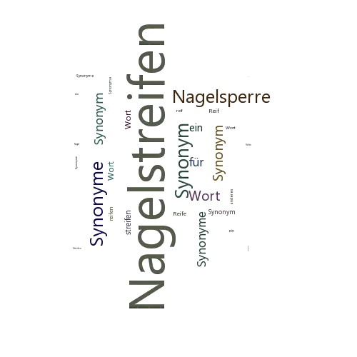 Ein anderes Wort für Nagelstreifen - Synonym Nagelstreifen