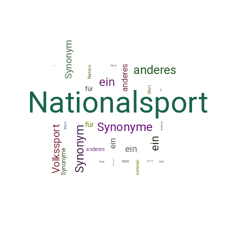 Ein anderes Wort für Nationalsport - Synonym Nationalsport