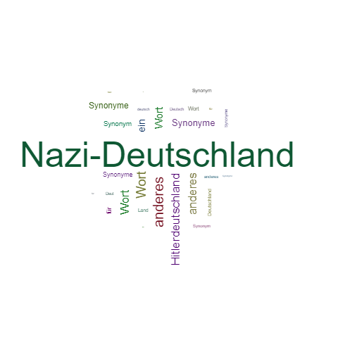 Ein anderes Wort für Nazi-Deutschland - Synonym Nazi-Deutschland