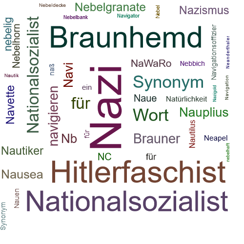 Ein anderes Wort für Nazi - Synonym Nazi