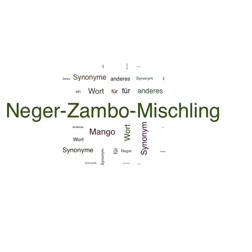 Ein anderes Wort für Neger-Zambo-Mischling - Synonym Neger-Zambo-Mischling
