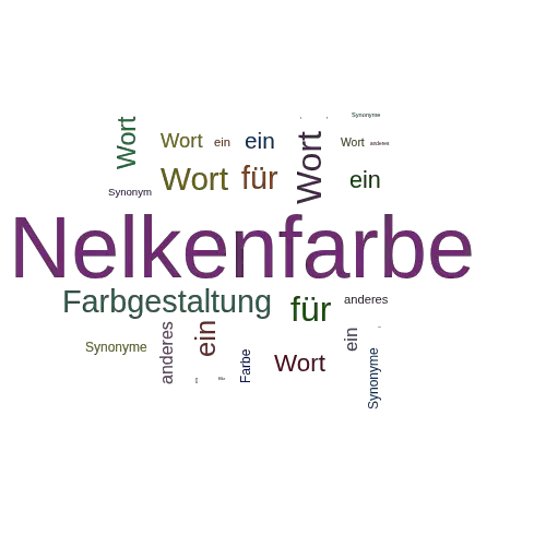 Ein anderes Wort für Nelkenfarbe - Synonym Nelkenfarbe