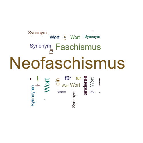 Ein anderes Wort für Neofaschismus - Synonym Neofaschismus