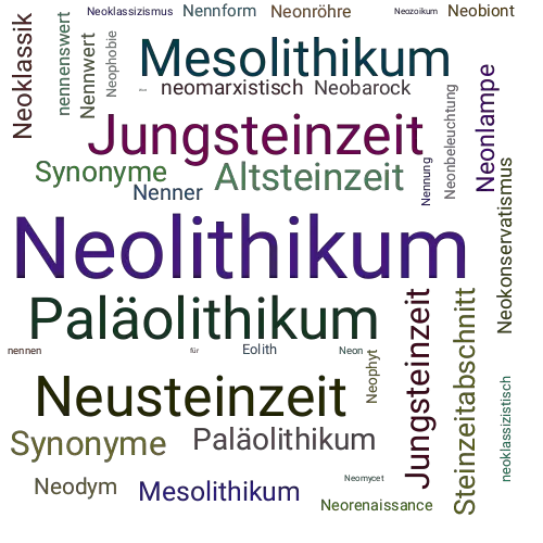 Ein anderes Wort für Neolithikum - Synonym Neolithikum