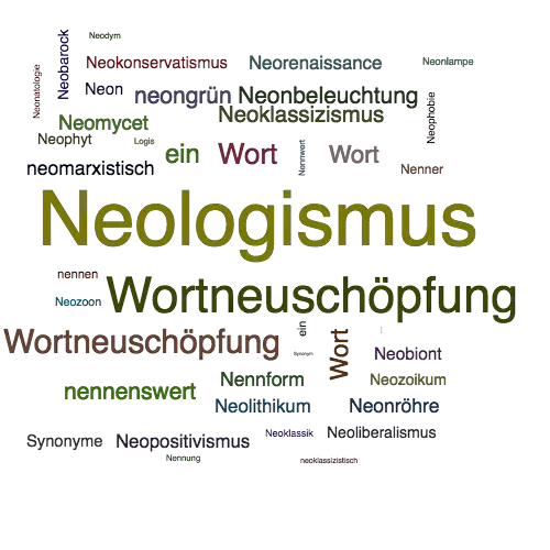 Ein anderes Wort für Neologismus - Synonym Neologismus