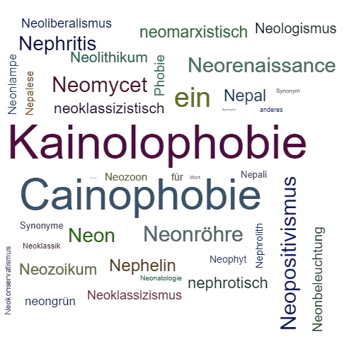 Ein anderes Wort für Neophobie - Synonym Neophobie