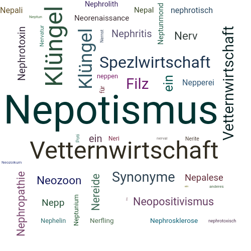 Ein anderes Wort für Nepotismus - Synonym Nepotismus