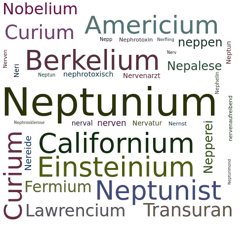 Ein anderes Wort für Neptunium - Synonym Neptunium