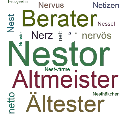Ein anderes Wort für Nestor - Synonym Nestor