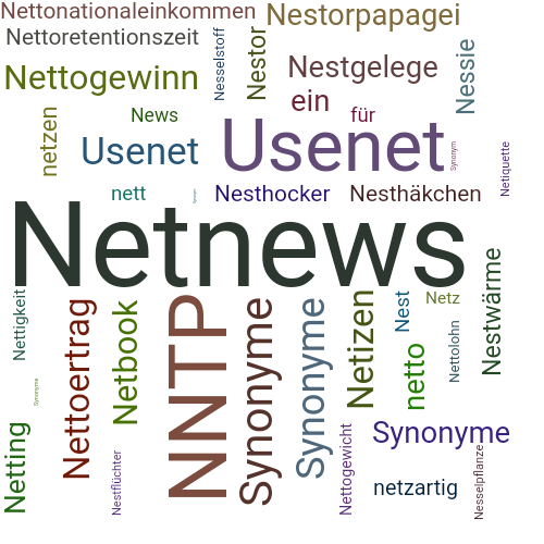 Ein anderes Wort für Netnews - Synonym Netnews