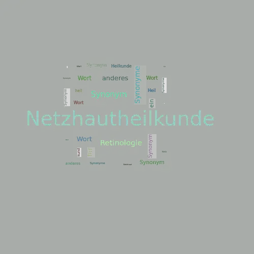 Ein anderes Wort für Netzhautheilkunde - Synonym Netzhautheilkunde