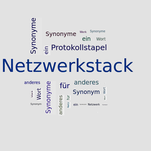 Ein anderes Wort für Netzwerkstack - Synonym Netzwerkstack