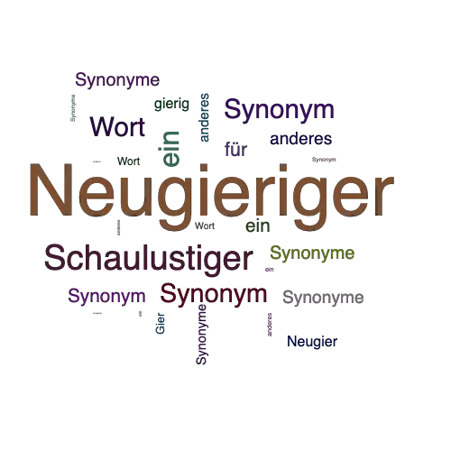 Ein anderes Wort für Neugieriger - Synonym Neugieriger