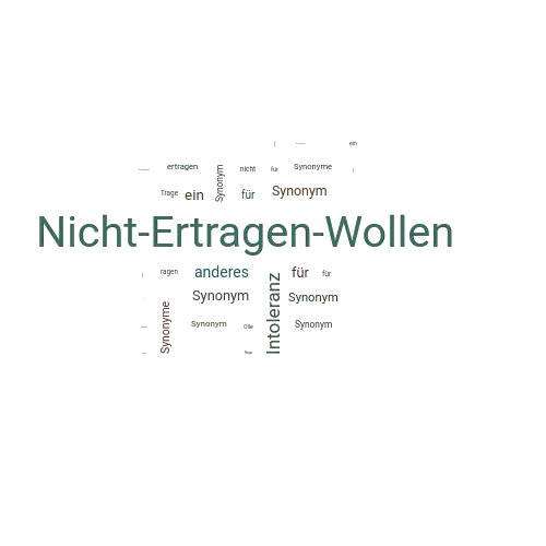 Ein anderes Wort für Nicht-Ertragen-Wollen - Synonym Nicht-Ertragen-Wollen