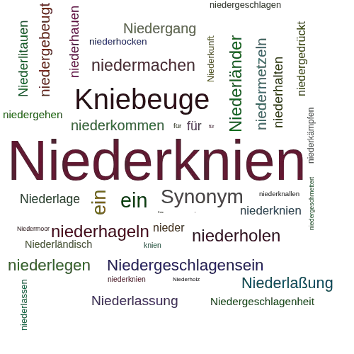 Ein anderes Wort für Niederknien - Synonym Niederknien