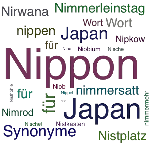 Ein anderes Wort für Nippon - Synonym Nippon