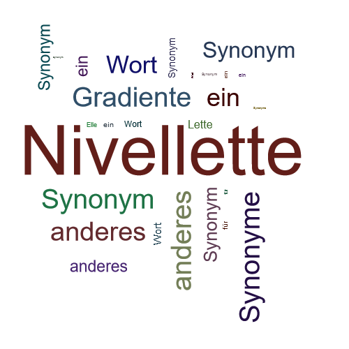 Ein anderes Wort für Nivellette - Synonym Nivellette