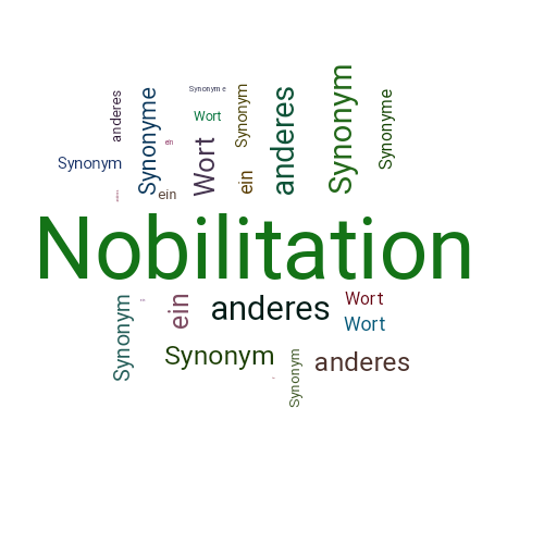 Ein anderes Wort für Nobilitation - Synonym Nobilitation