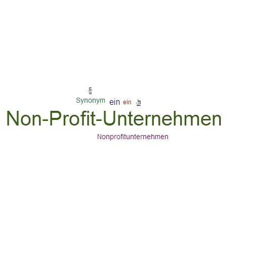Ein anderes Wort für Non-Profit-Unternehmen - Synonym Non-Profit-Unternehmen