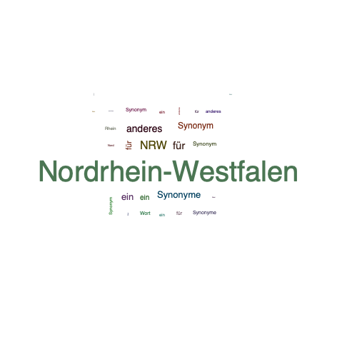 Ein anderes Wort für Nordrhein-Westfalen - Synonym Nordrhein-Westfalen