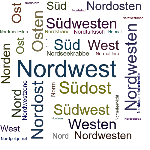 Ein anderes Wort für Nordwest - Synonym Nordwest