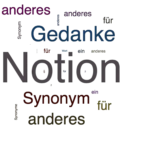 Ein anderes Wort für Notion - Synonym Notion