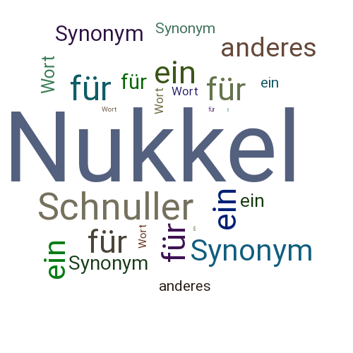 Ein anderes Wort für Nukkel - Synonym Nukkel
