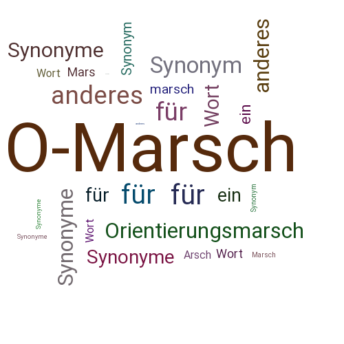Ein anderes Wort für O-Marsch - Synonym O-Marsch