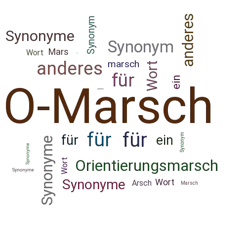 Ein anderes Wort für O-Marsch - Synonym O-Marsch