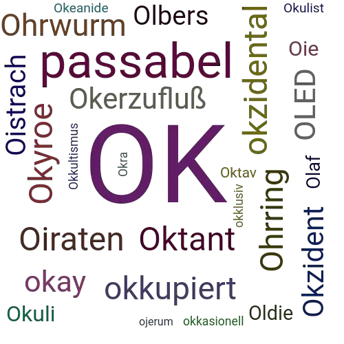 Ein anderes Wort für OK - Synonym OK