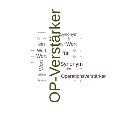 Ein anderes Wort für OP-Verstärker - Synonym OP-Verstärker