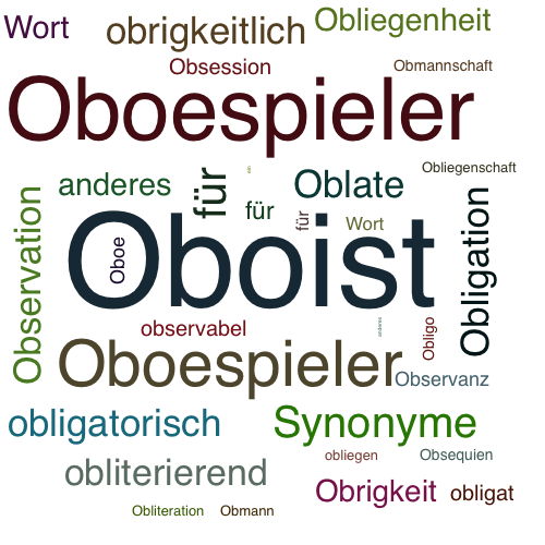 Ein anderes Wort für Oboist - Synonym Oboist