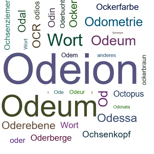 Ein anderes Wort für Odeion - Synonym Odeion