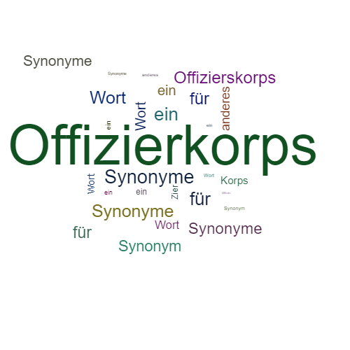 Ein anderes Wort für Offizierkorps - Synonym Offizierkorps