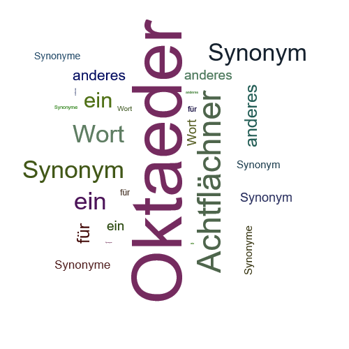 Ein anderes Wort für Oktaeder - Synonym Oktaeder
