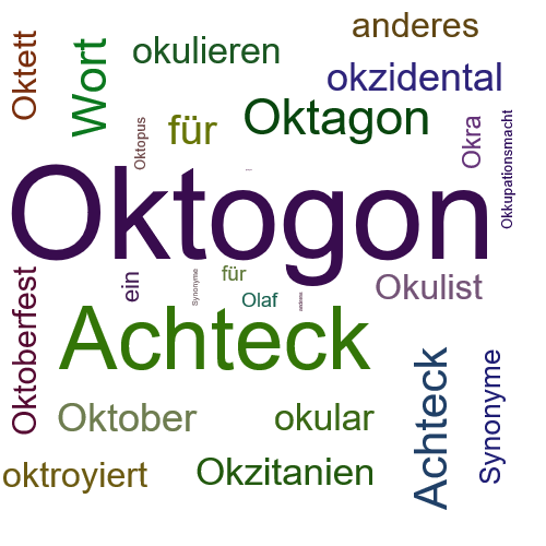 Ein anderes Wort für Oktogon - Synonym Oktogon