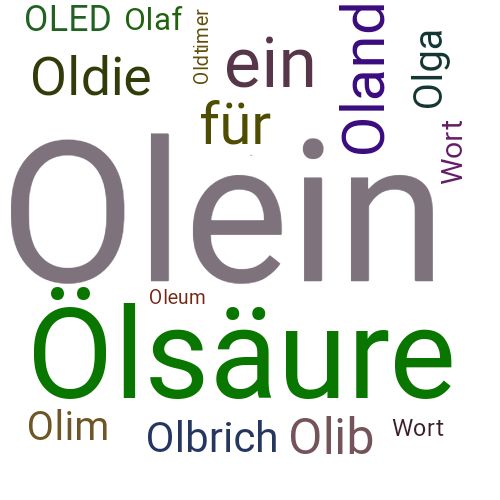 Ein anderes Wort für Olein - Synonym Olein
