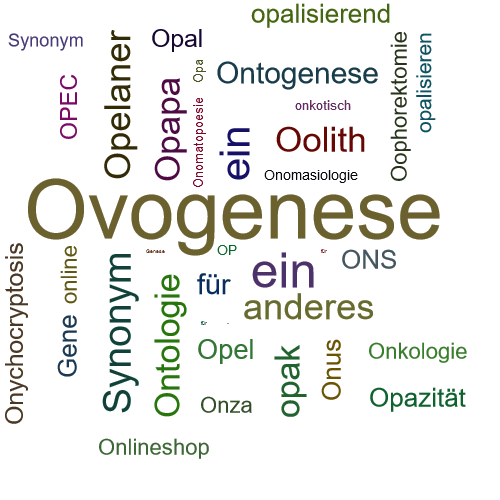 Ein anderes Wort für Oogenese - Synonym Oogenese
