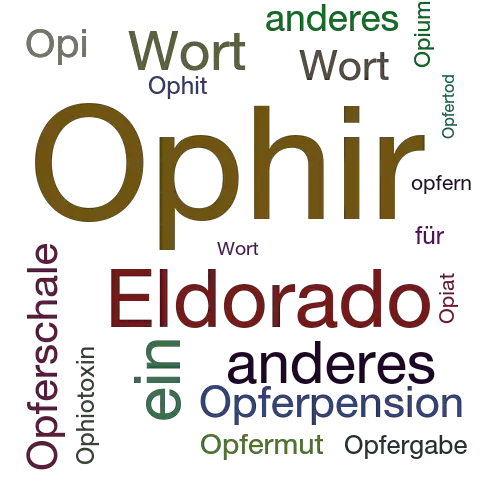 Ein anderes Wort für Ophir - Synonym Ophir
