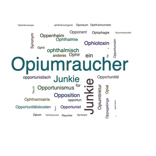 Ein anderes Wort für Opiumraucher - Synonym Opiumraucher