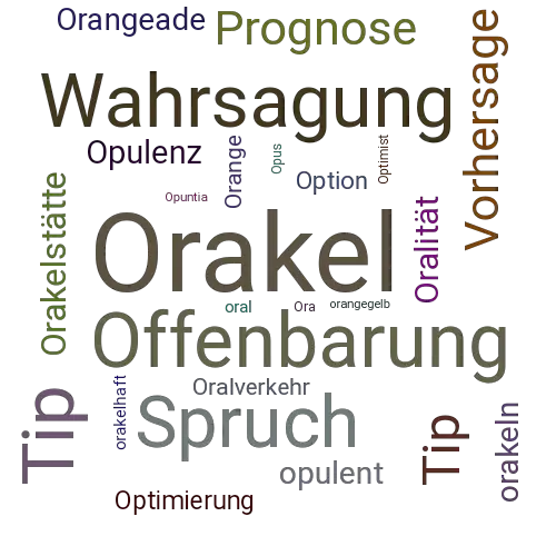Ein anderes Wort für Orakel - Synonym Orakel