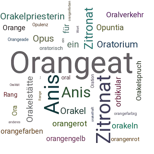 Ein anderes Wort für Orangeat - Synonym Orangeat