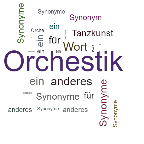 Ein anderes Wort für Orchestik - Synonym Orchestik