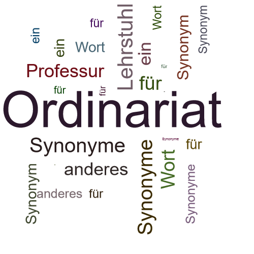 Ein anderes Wort für Ordinariat - Synonym Ordinariat