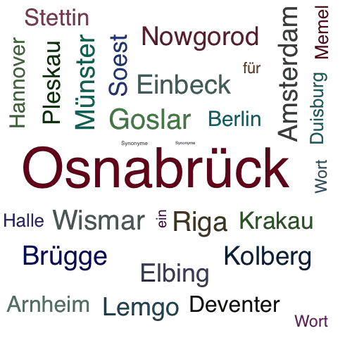 Ein anderes Wort für Osnabrück - Synonym Osnabrück